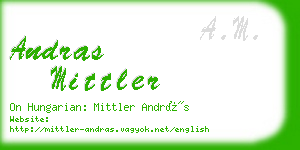 andras mittler business card